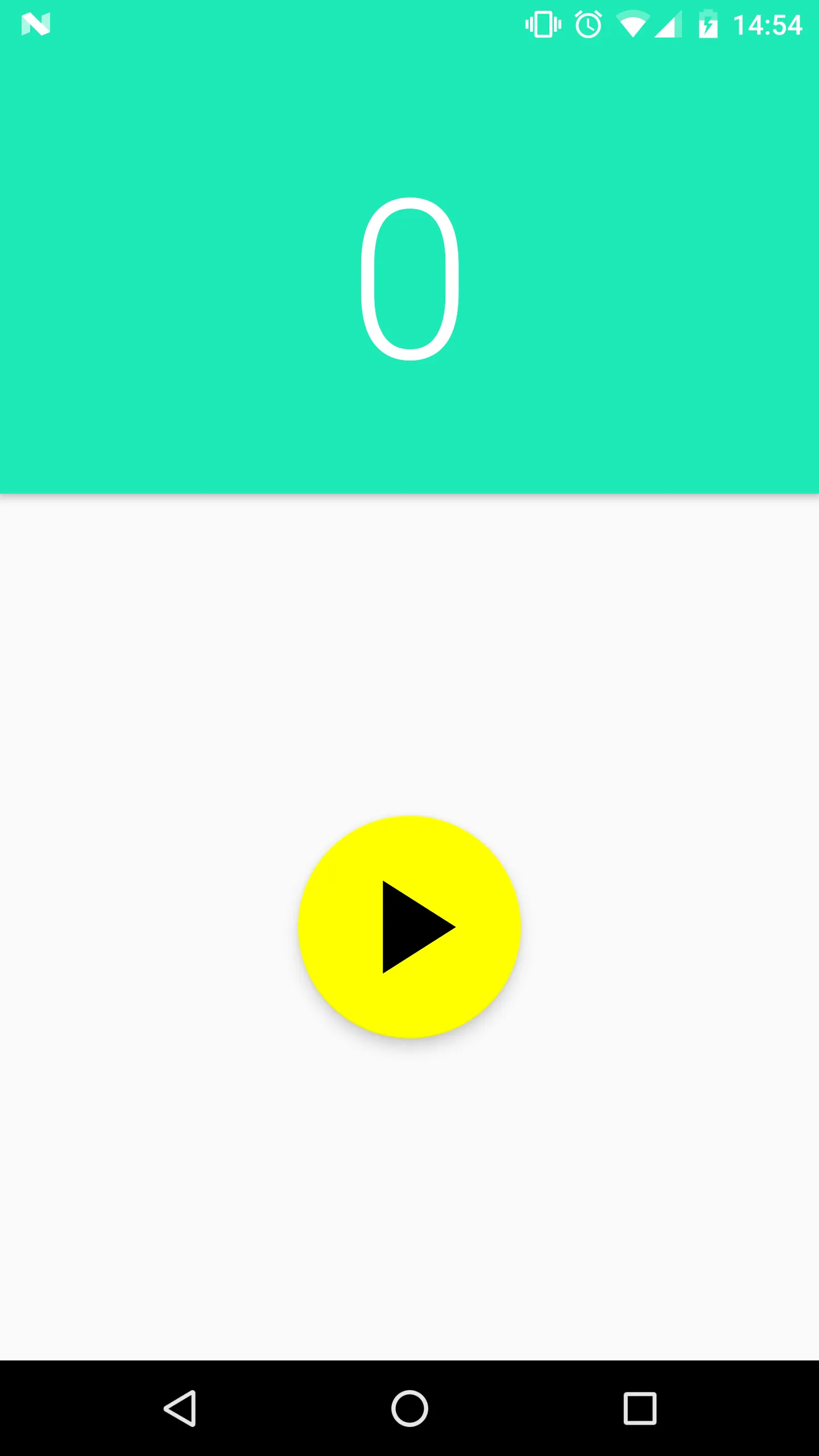 App de cuenta regresiva terminada en 0