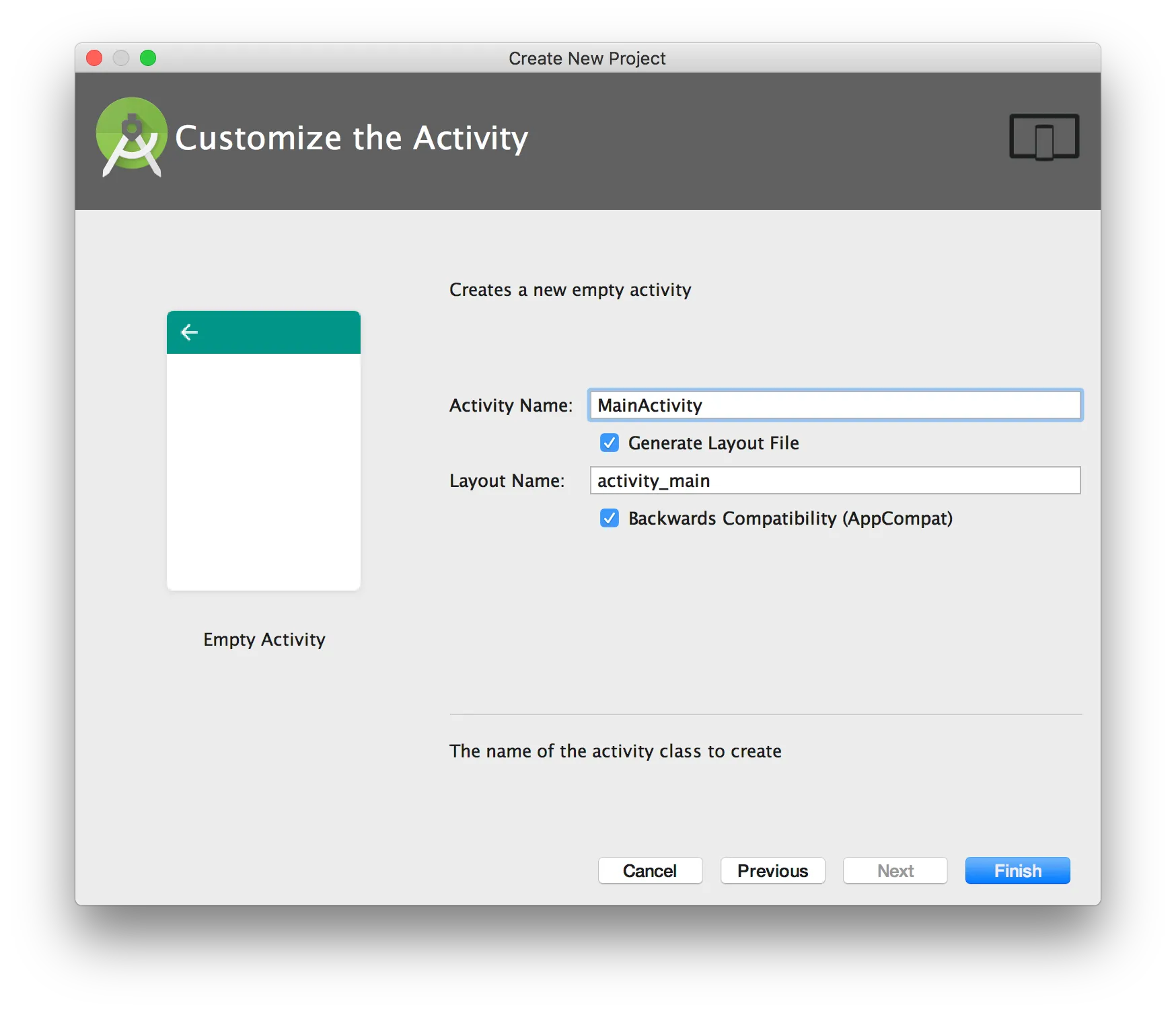 Configuración de MainActivity con el layout activity_main