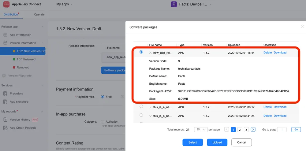 App Gallery Connect API