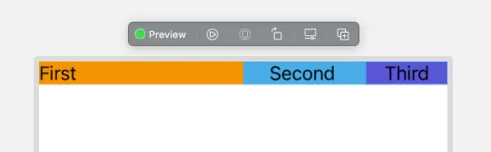 SwiftUI proportional width