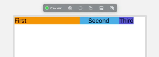 SwiftUI proportional width
